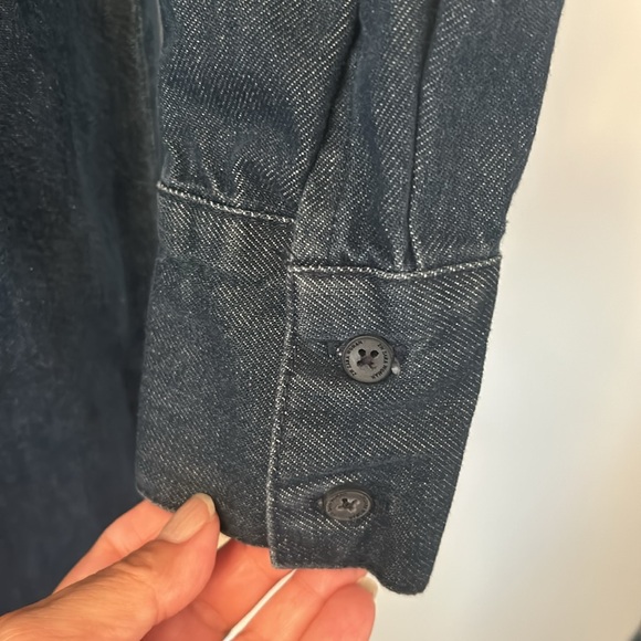 ZARA Zip Up The Minimal Denim Dress size small - Picture 9 of 11